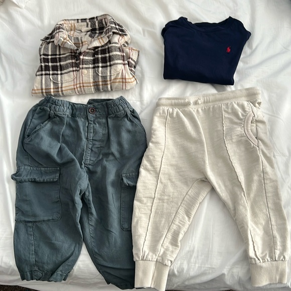 T shirt, button down shirt, two pairs of pants! - Picture 1 of 4